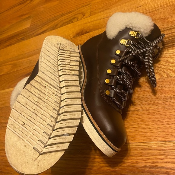 Cole Haan Zero Grand Explorer W6 Brown Leather Waterproof Boots -EUC - Picture 7 of 15